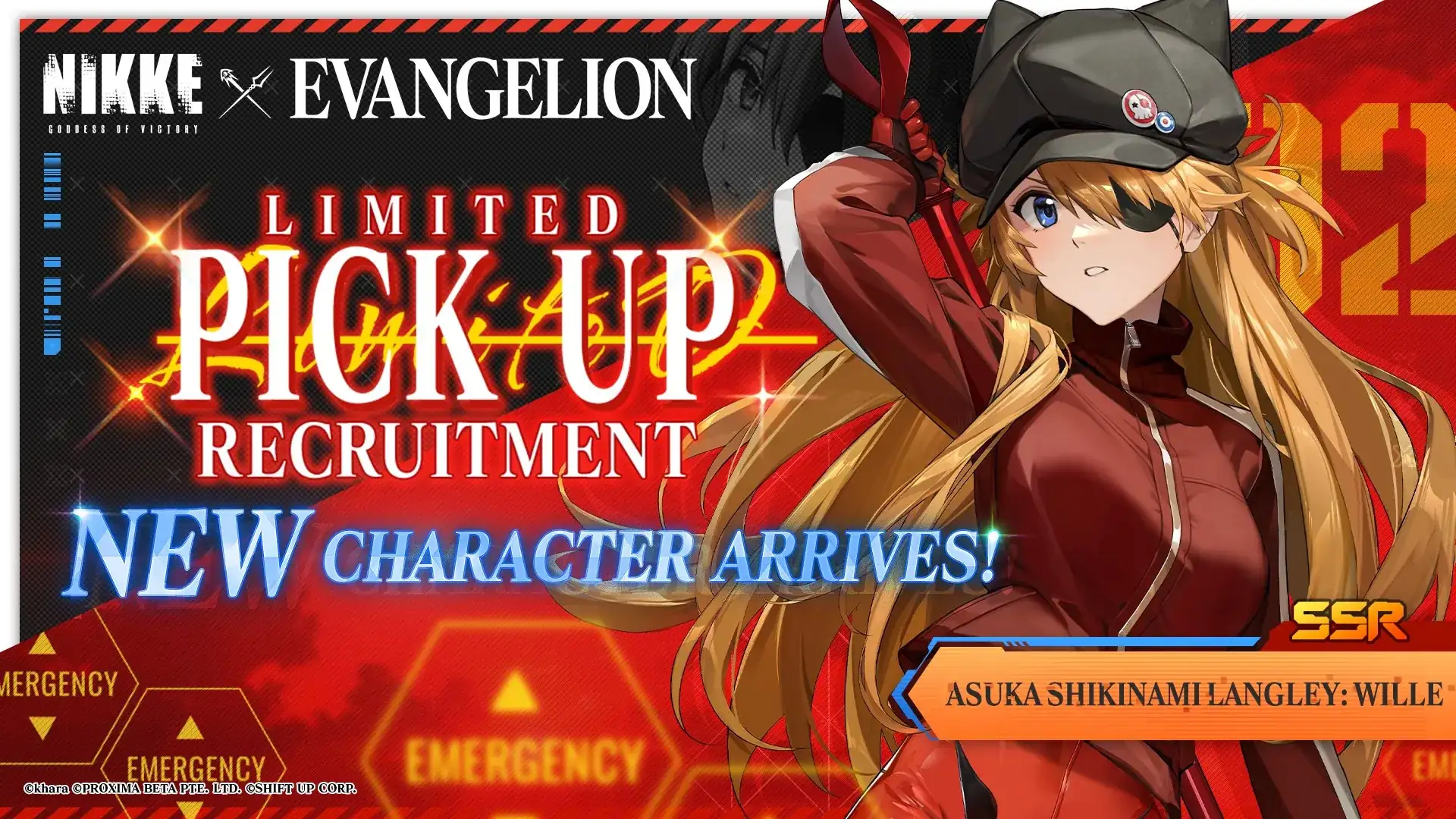 Asuka Shikinami Langley: WILLE Banner - NIKKE: Goddess of Victory Gacha Recruitment Simulator