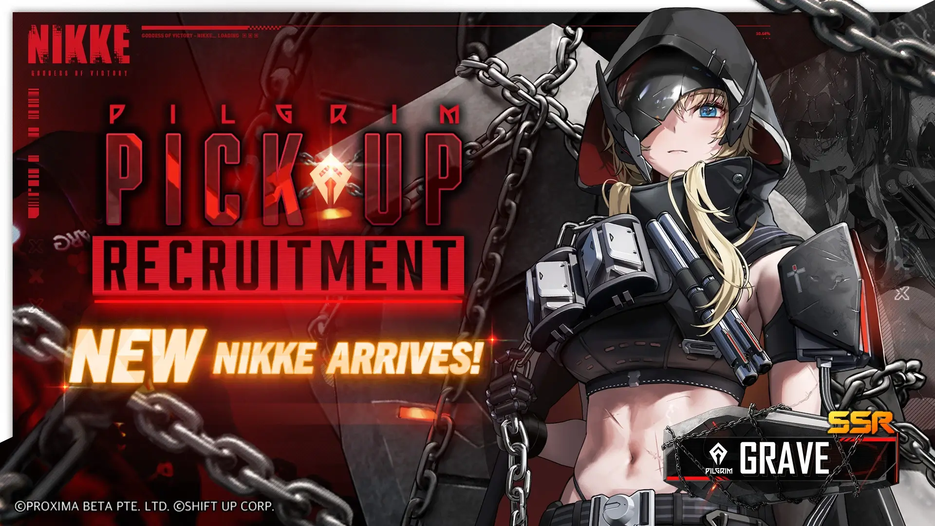 Grave Banner - NIKKE: Goddess of Victory Gacha Recruitment Simulator