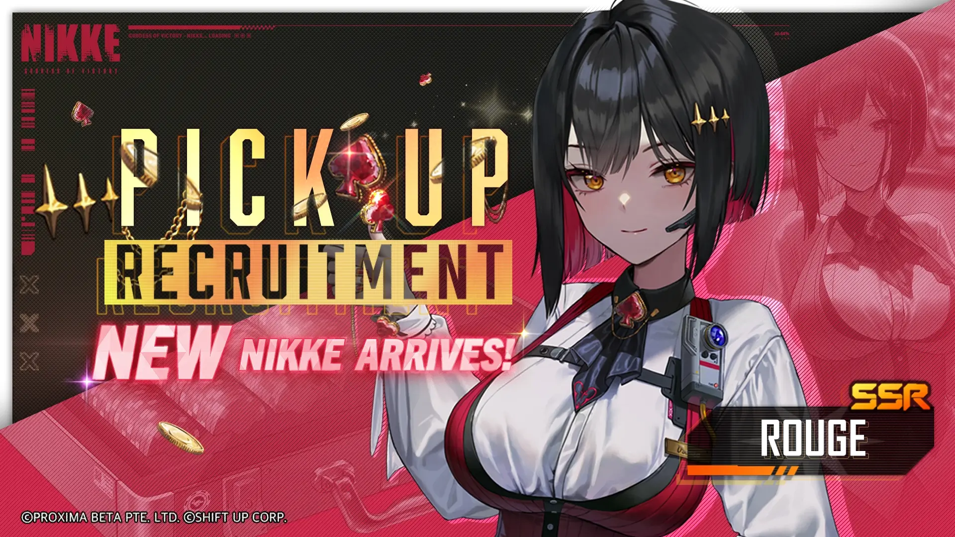 Rouge Banner - NIKKE: Goddess of Victory Gacha Recruitment Simulator